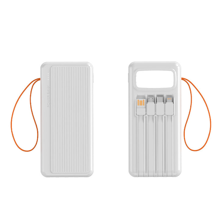 Multifunctional Solar Power Bank with Integrated USB Cable Stornfield