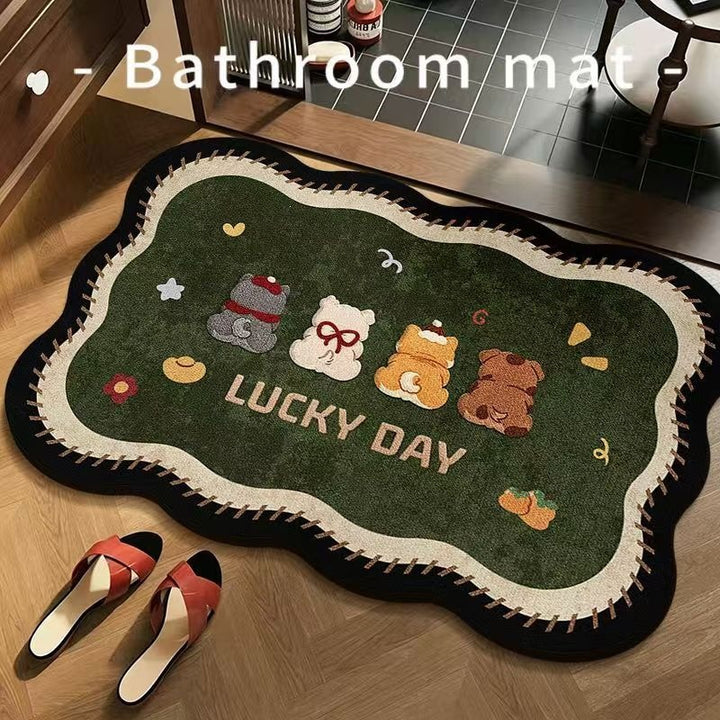Cute Animal-Themed Bathroom Mat