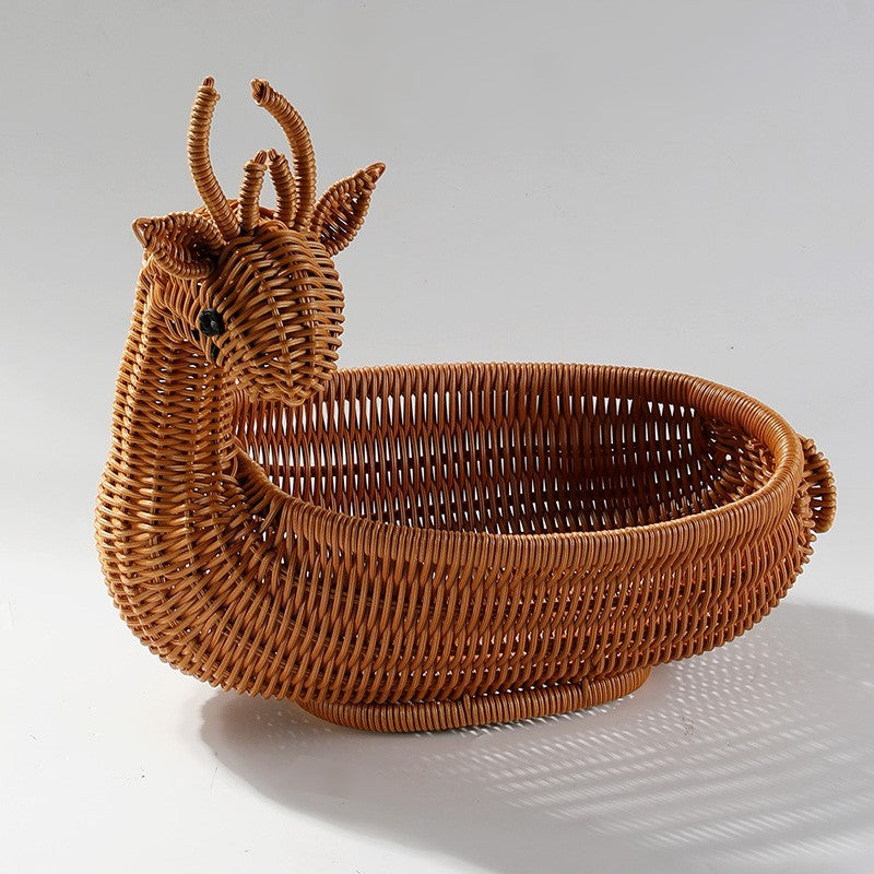 Unisex Braided Decoration Basket in Duck Shape Stornfield