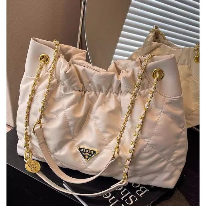 Quilted Chain-Handle Shoulder Bag Stornfield
