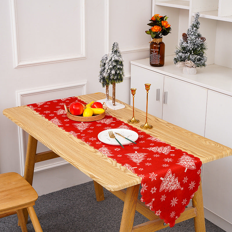 Festive table runner with Christmas motifs Stornfield