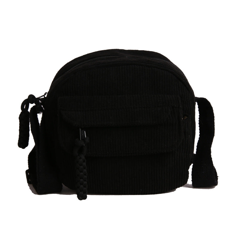 Textured Corduroy Crossbody Bag