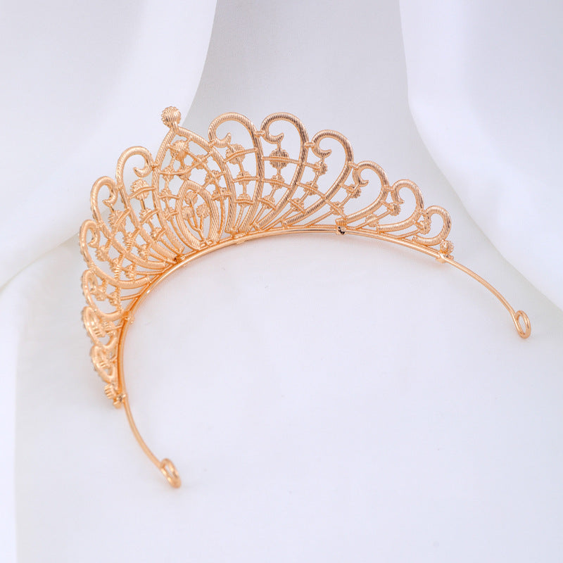 Ladies Elegant Rhinestone Tiara with Floral Details Stornfield