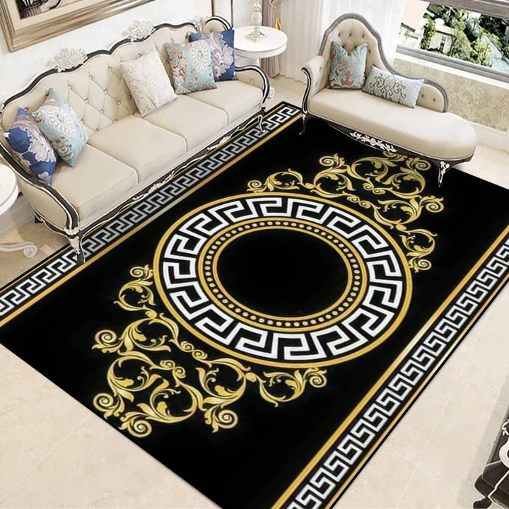 Luxurious Marble-Inspired Area Rug