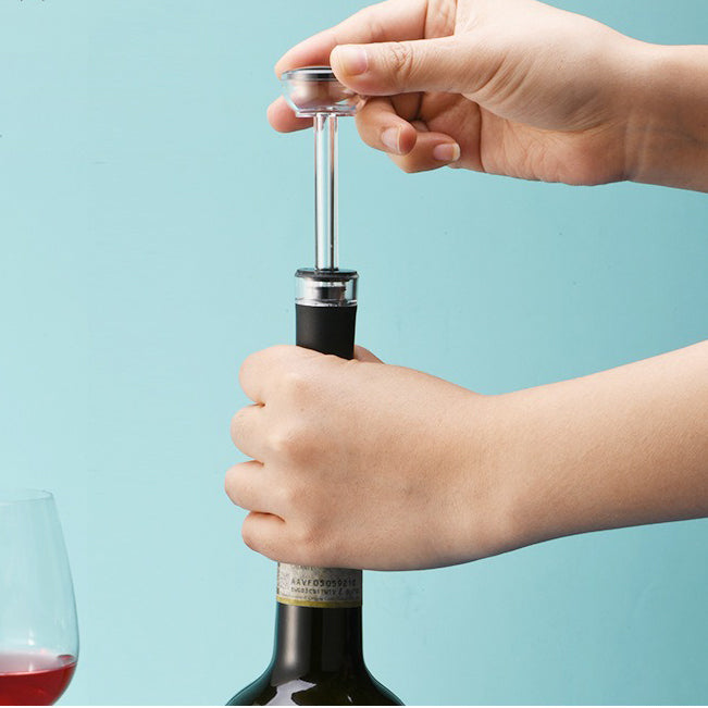 2-in-1 Air Pressure Pump Wine Bottle Opener with Foil Cutter | Stornfield