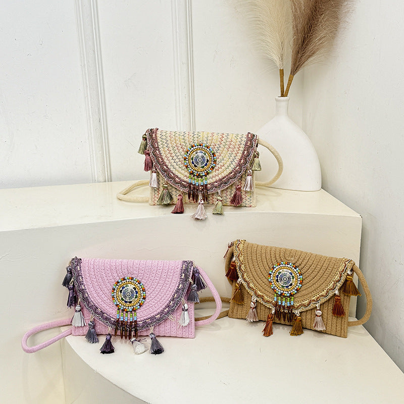 Bohemian-Inspired Handcrafted Beaded Clutch Stornfield
