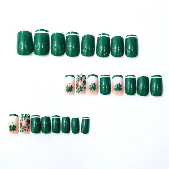 Festive Shamrock Nail Art Extensions Stornfield