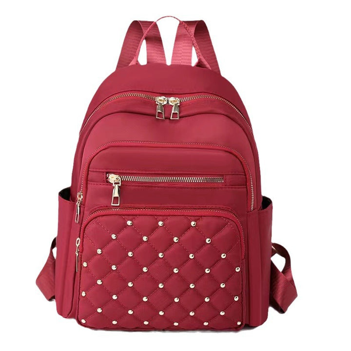 Quilted Backpack with Decorative Studs Stornfield