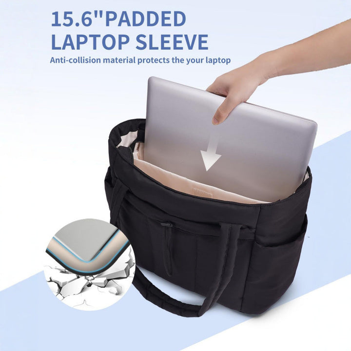 Multifunctional everyday tote bag with insulated interior compartment Stornfield