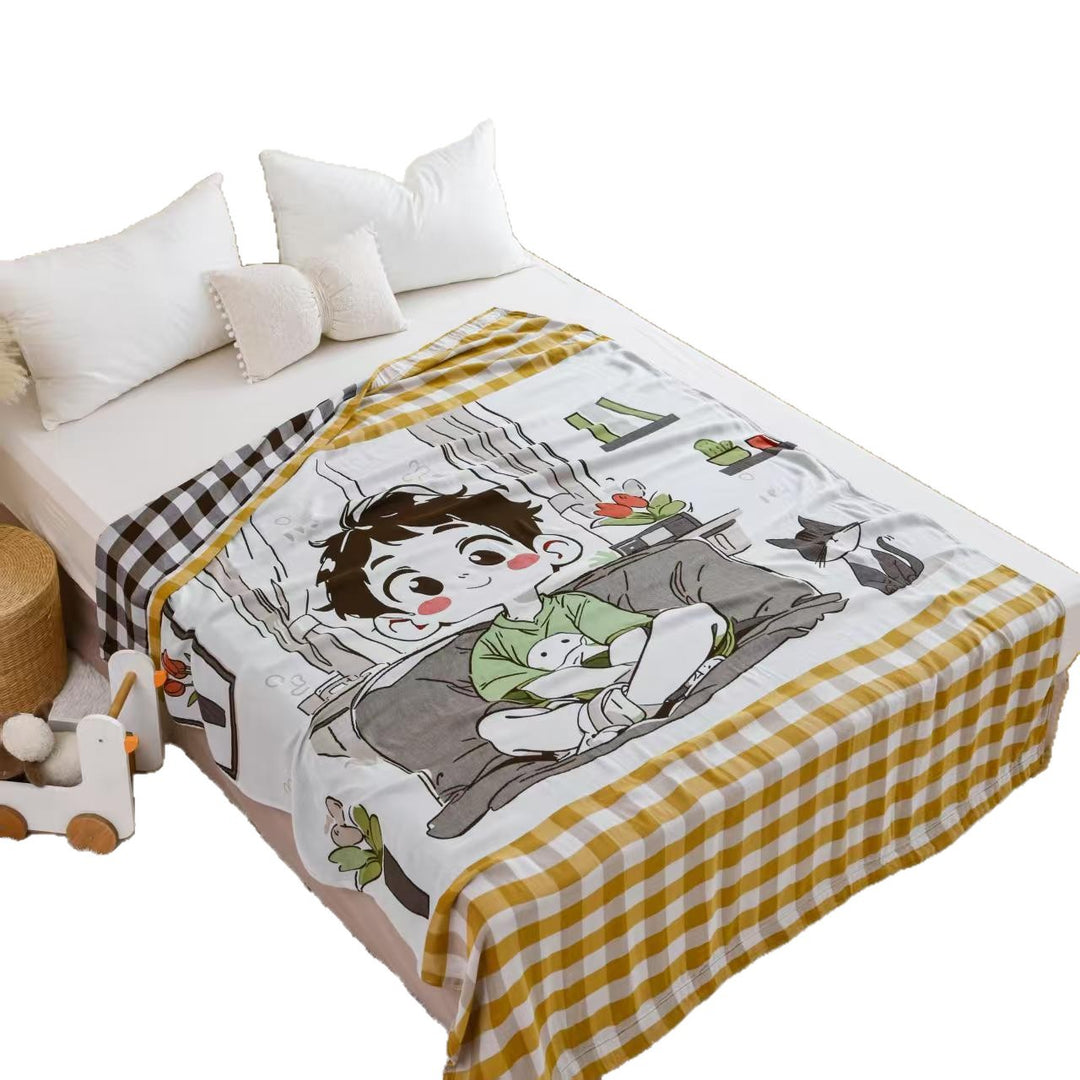 Unisex cuddly blanket with loving animal design Stornfield