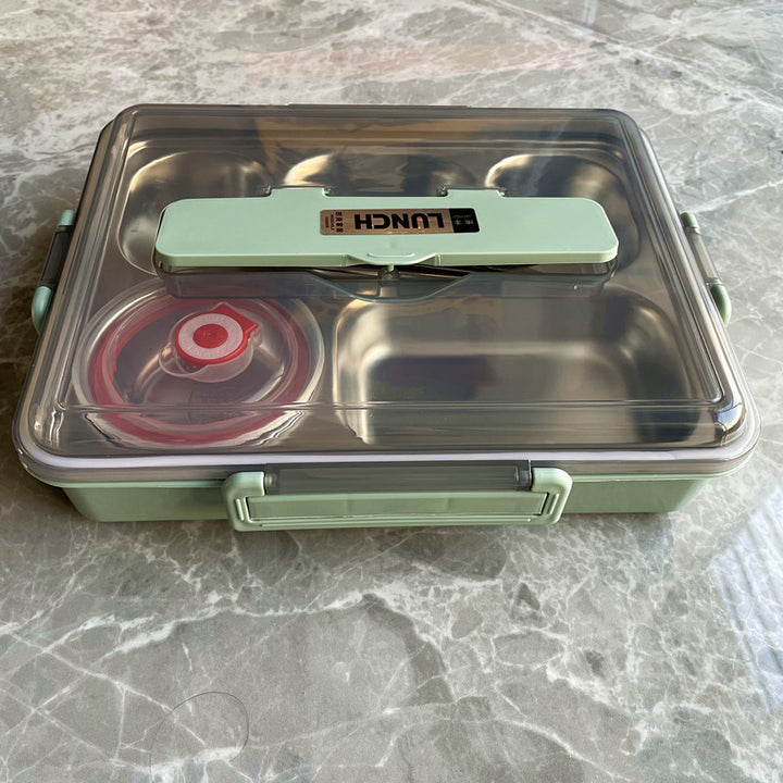 Multi-Compartment Stainless Steel Bento Box