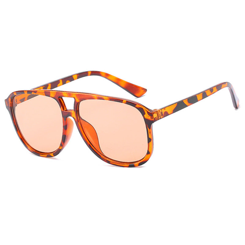 Women's fashionable sunglasses with transparent frame and blue lenses Stornfield