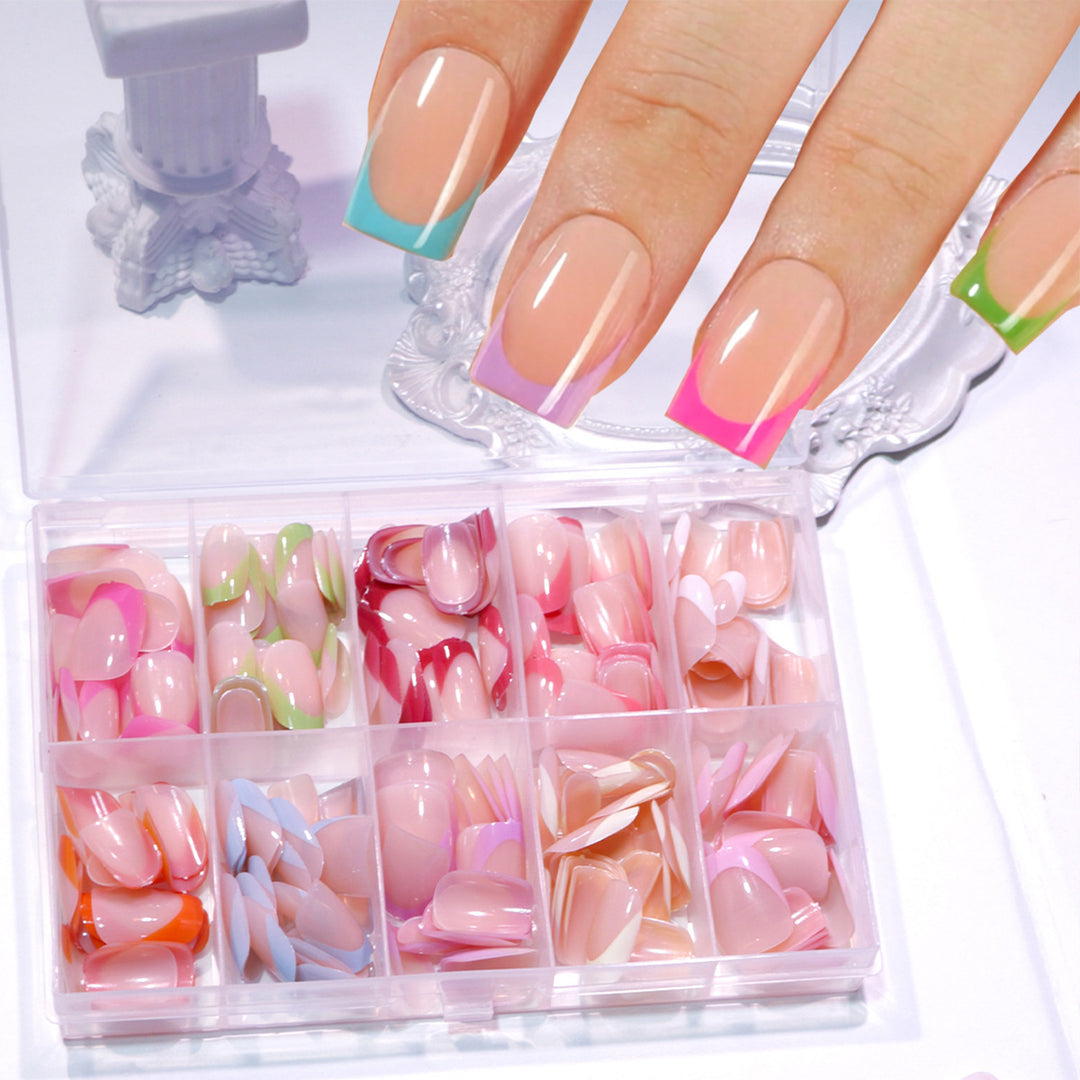 Gradient French Tip Press-On Nail Set Stornfield