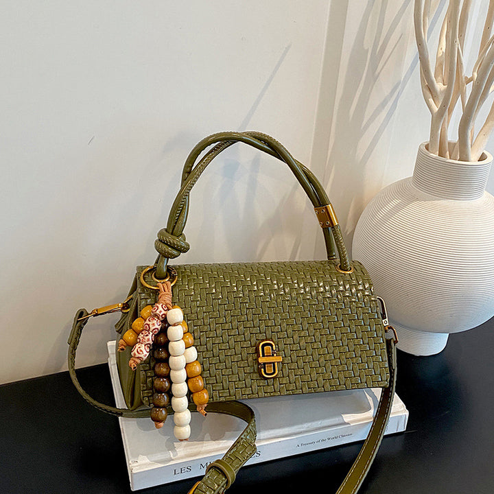 Woven Leather Handbag