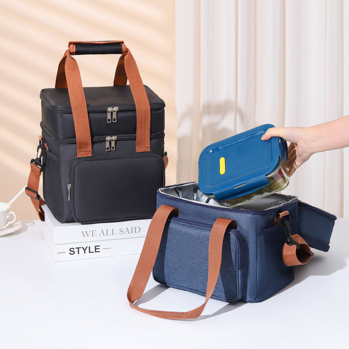 Insulated Multi-Compartment Food Cooler Tote Stornfield