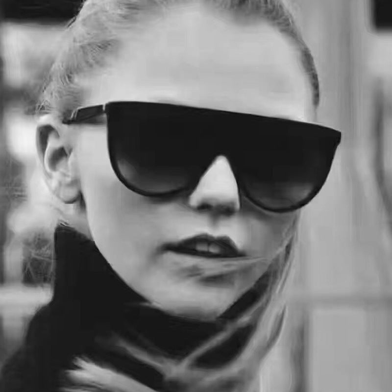 Ladies trendy oversized sunglasses with stylish transparent frame Stornfield
