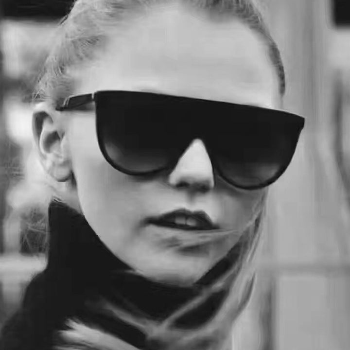 Ladies trendy oversized sunglasses with stylish transparent frame Stornfield