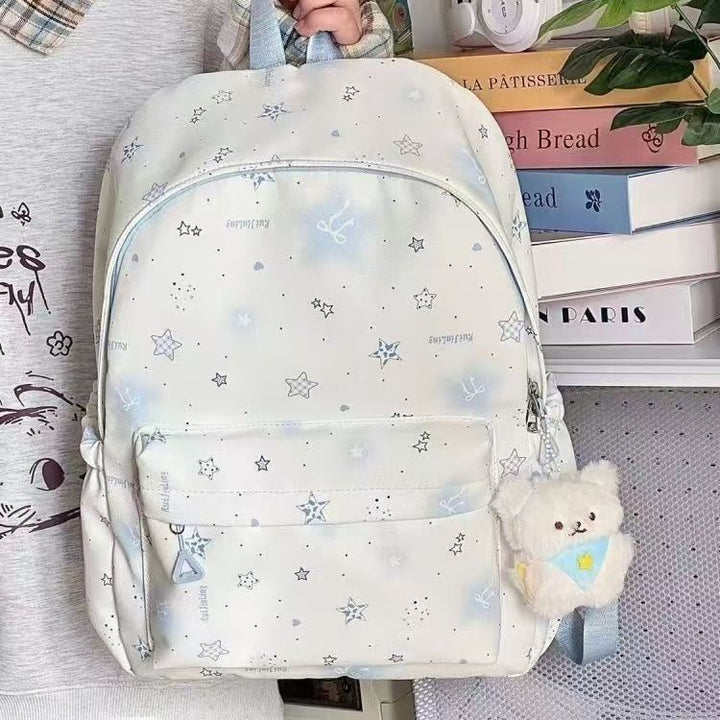 School backpack with playful star design and multiple compartments Stornfield