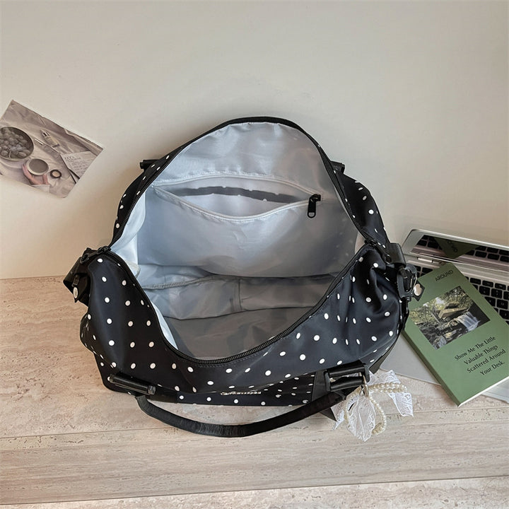Chic Polka Dot Weekend Duffel Bag Stornfield