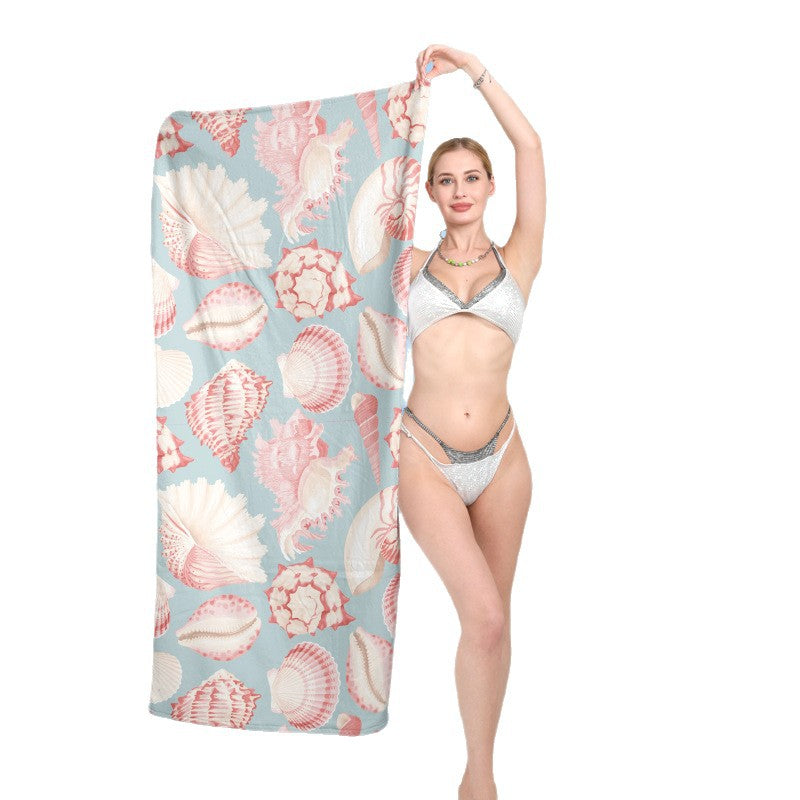 Beach towel with exotic shell motif Stornfield