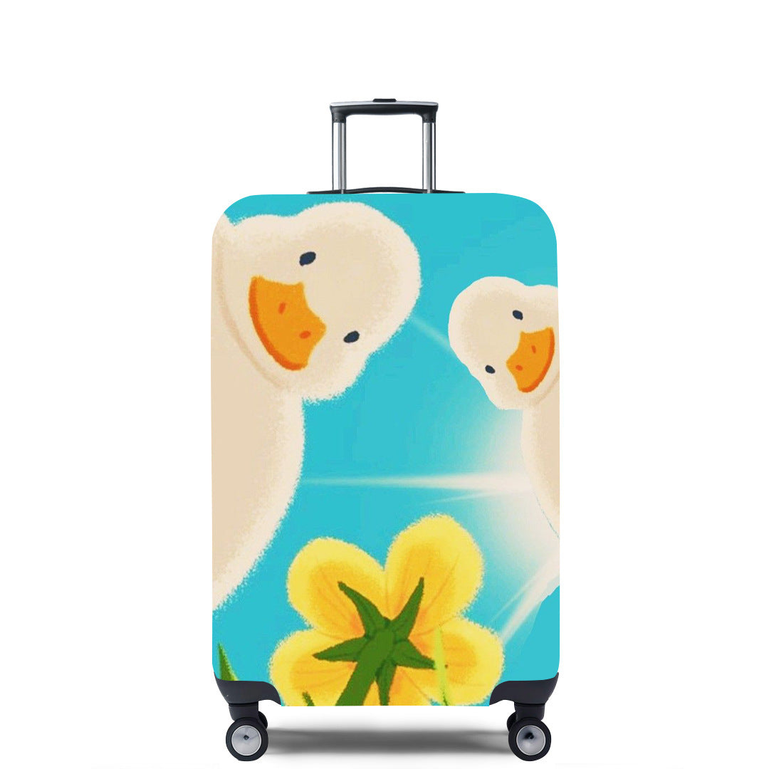 Women's Hard Shell Suitcase with Unique Illustrative Design Stornfield