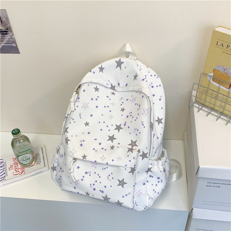 Casual Star-Patterned Backpack Stornfield
