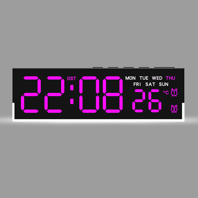 Digital watch with integrated thermometer and weekday display Stornfield