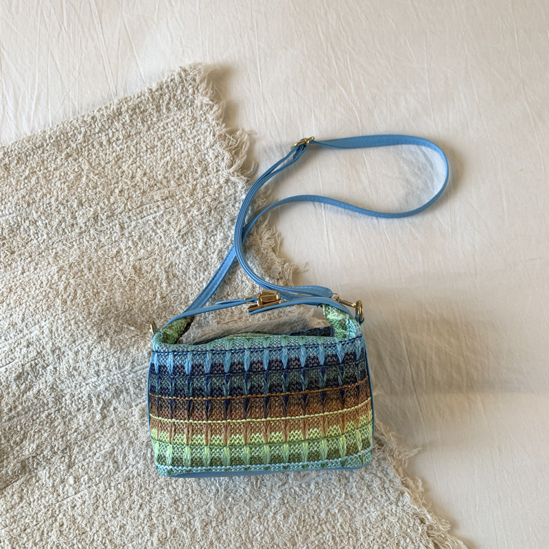 Textured Handwoven Mini Crossbody Bag Stornfield