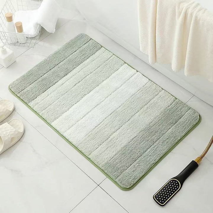 Plush Soft Striped Bath Mat