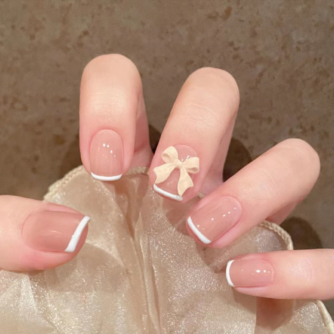 Stylish heart and ombre design artificial nails Stornfield