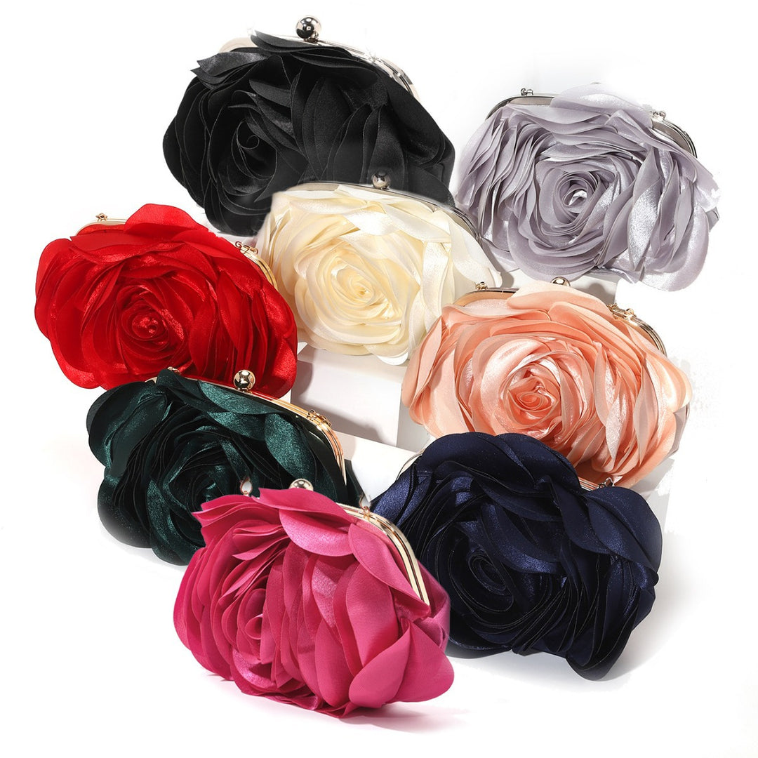 Floral Rose Clutch Bag