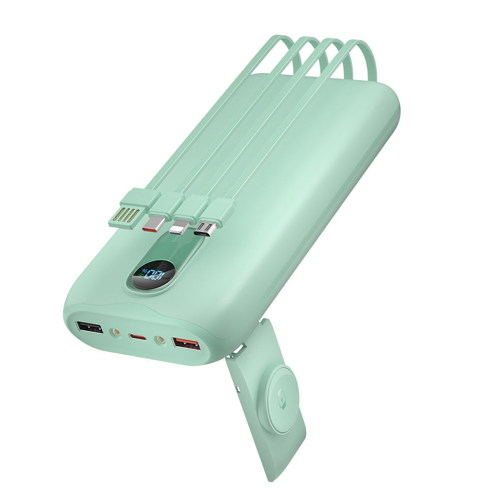 Portable power bank with fast inductive charging and multiple USB ports Stornfield