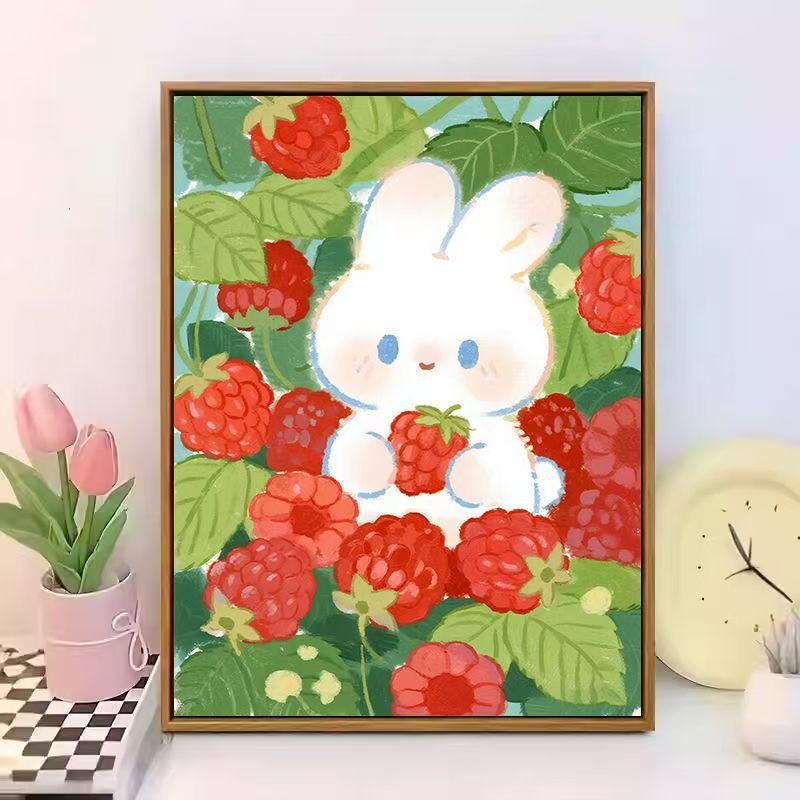 Cute Bunny-Themed Canvas Wall Art Stornfield