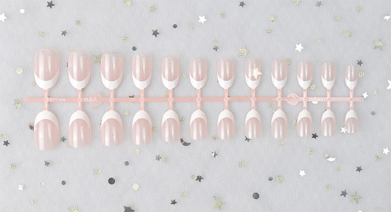 Glossy Natural-Shape Press-On Nails Stornfield