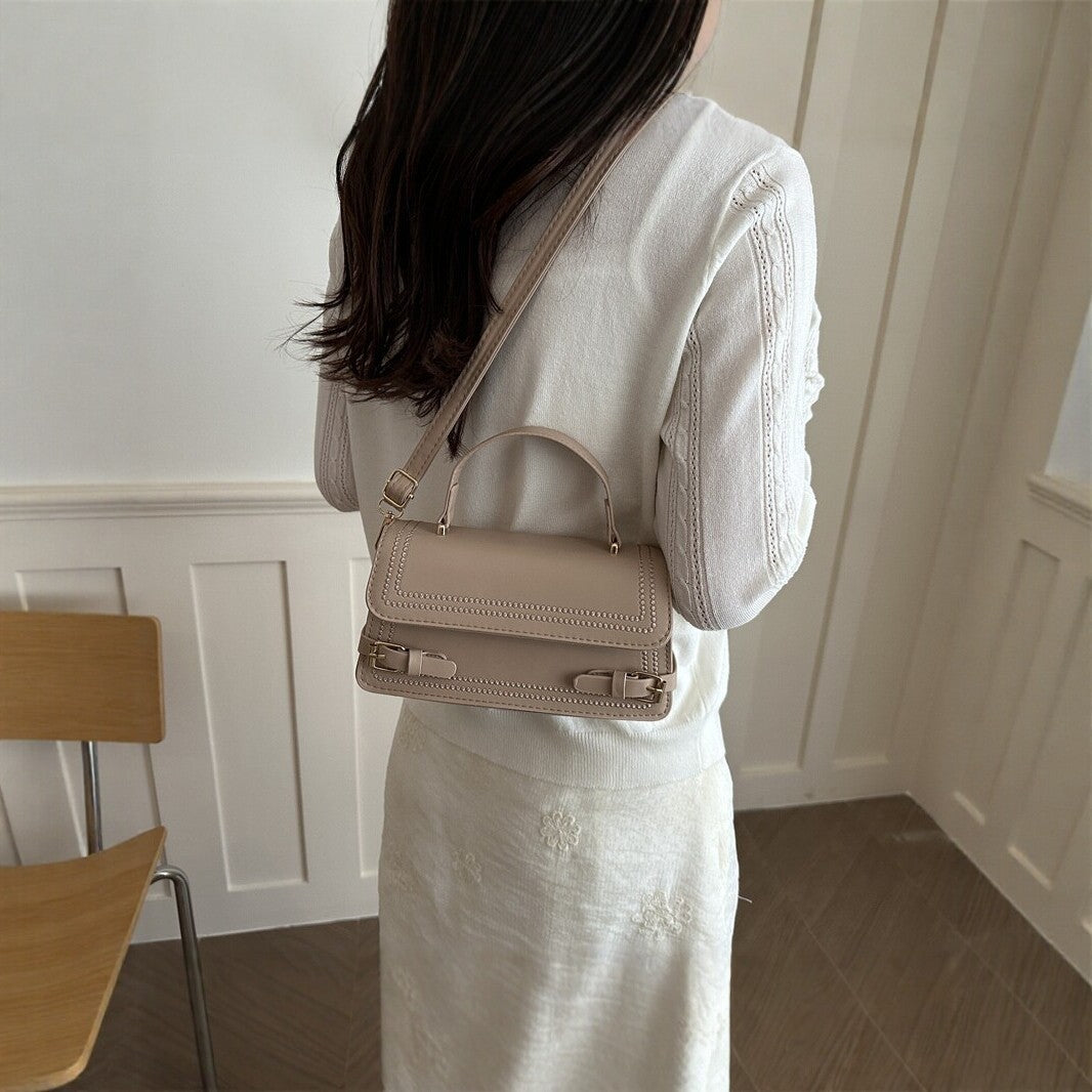 Elegant Structured Handheld Satchel