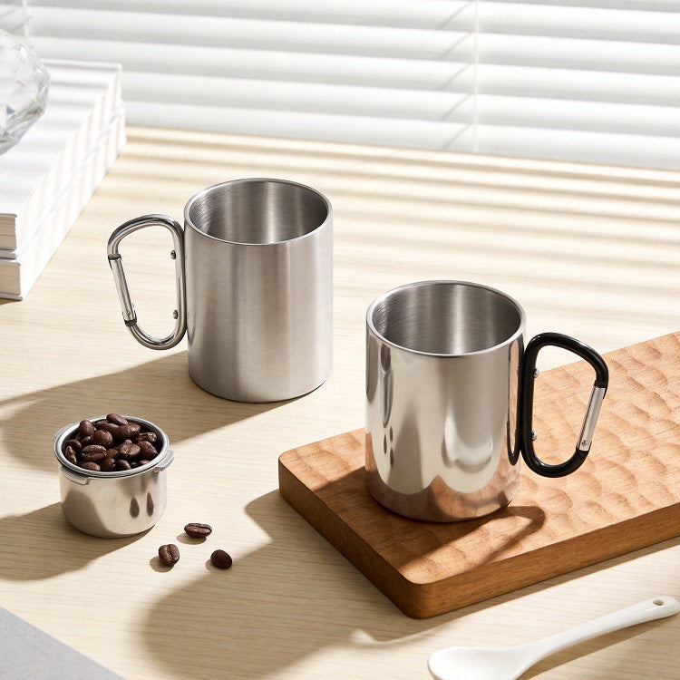 Women's Stainless Steel Coffee Mug with Carabiner Handle Stornfield