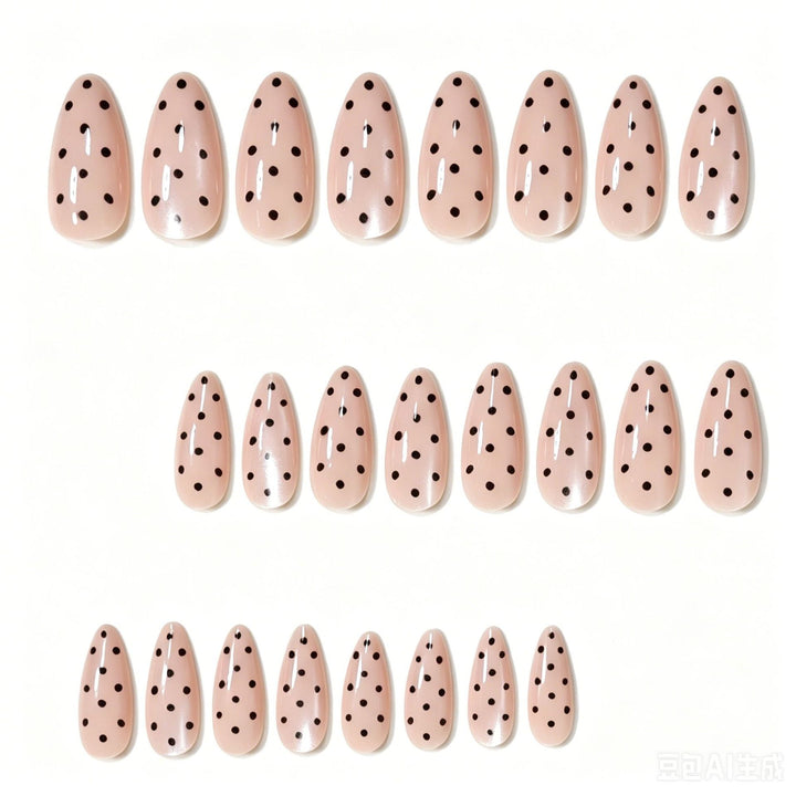 Stylish Polka Dot Press-On Nail Art Set Stornfield