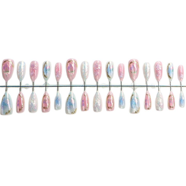 Seasonal Floral Press-On Nail Art Set Stornfield