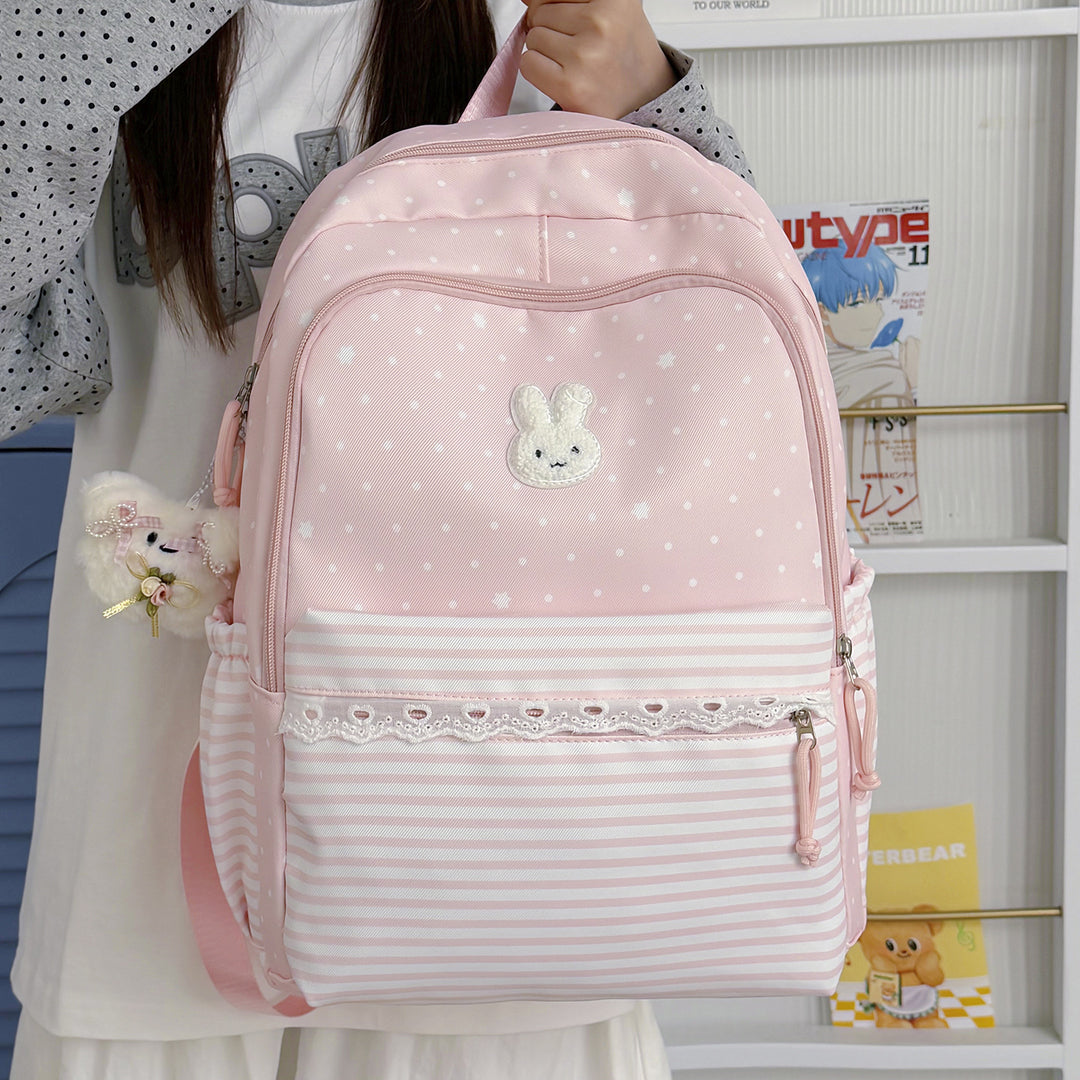 Playful Bunny-Ear Casual Backpack Stornfield
