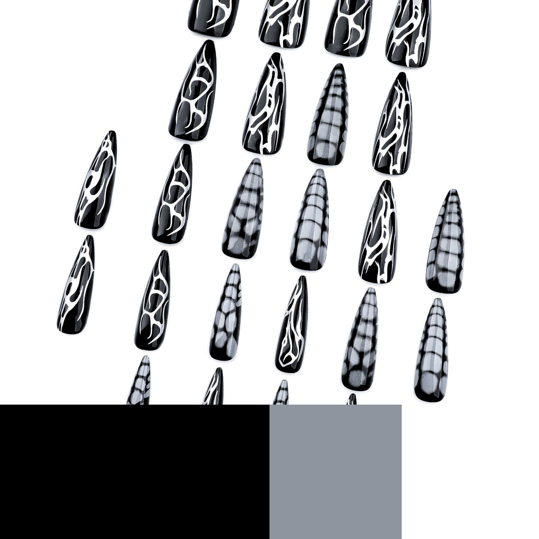 Artistic stiletto nails with modern structure design Stornfield