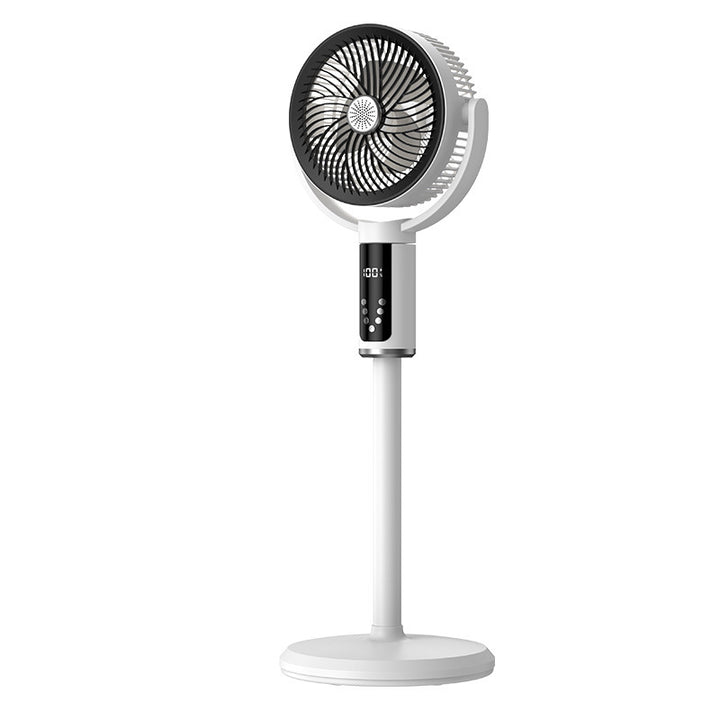 Unisex nan height-adjustable oscillating rechargeable pedestal fan with digital LED display remote and aromatherapy Stornfield