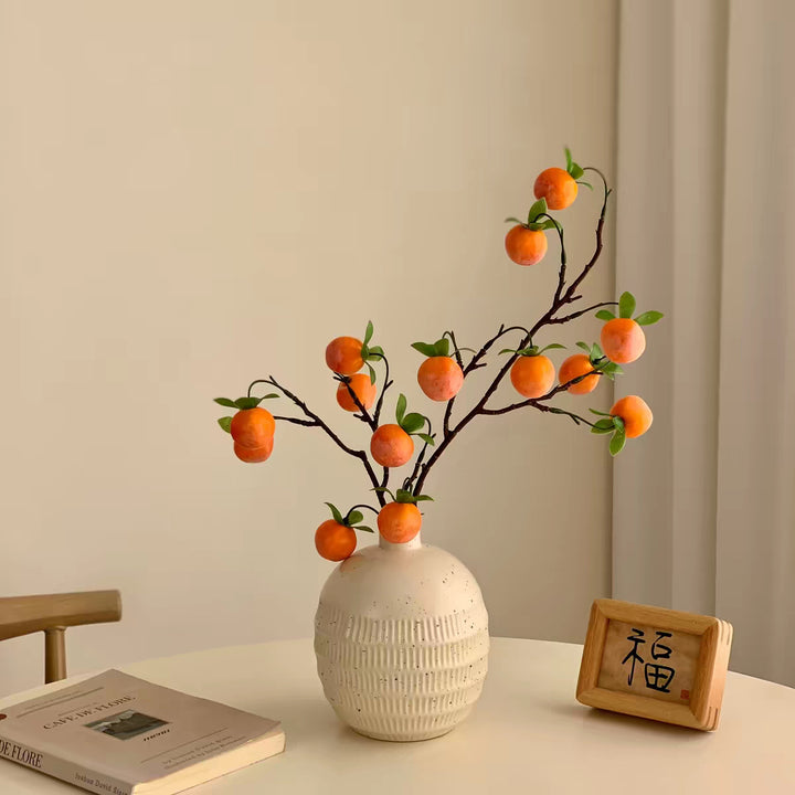 Decorative Faux Mandarin Branch