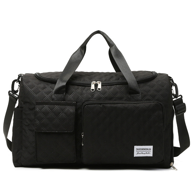 Spacious Quilted Gym Duffel Bag