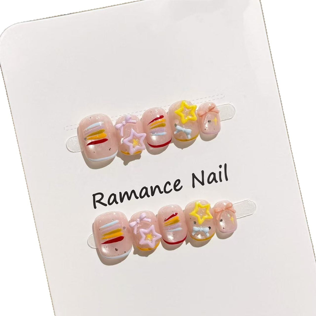 Artistic Press-On Nail Set Stornfield