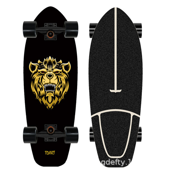 Artistic Lion Design Skateboard Stornfield