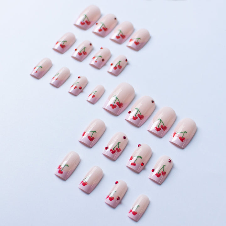 Cherry-Themed Nail Art Kit