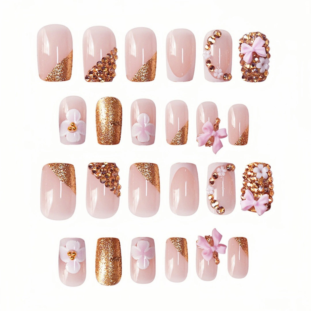 Floral Design Press-On Nails Stornfield