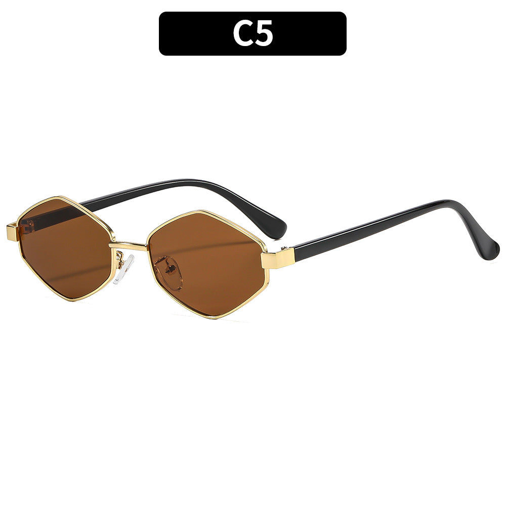 Hexagonal Frame Sunglasses