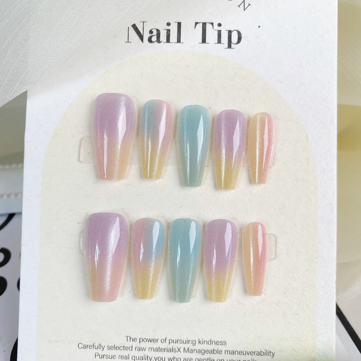 Ombre Glitter Press-On Nail Tips
