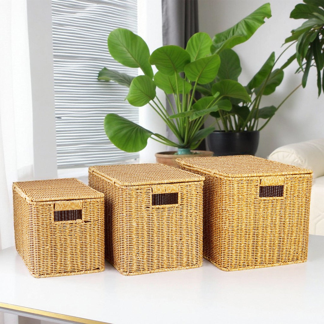Handwoven Wicker Storage Chest Stornfield
